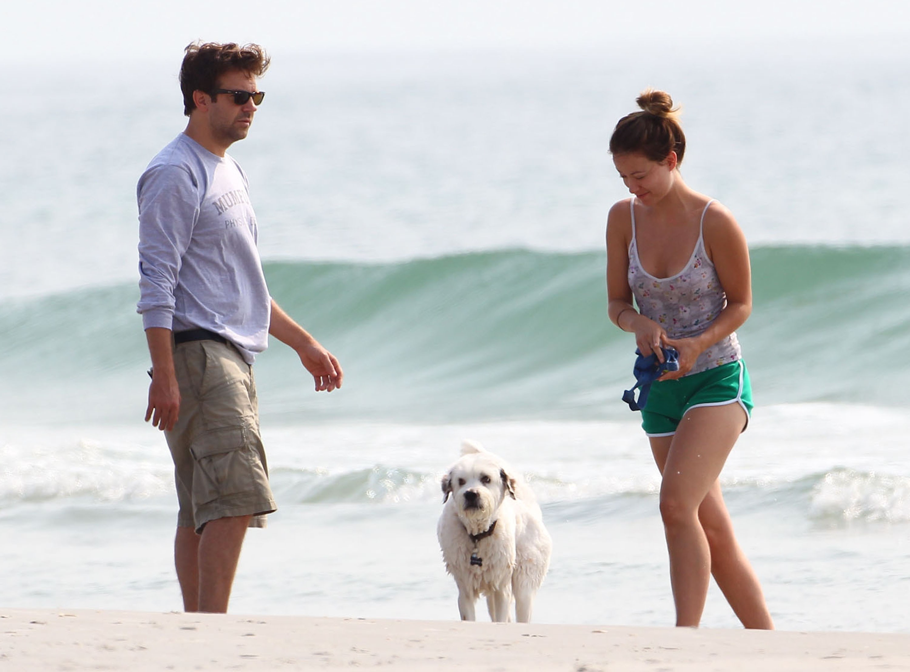 Olivia Wilde - on the beach in Wilmington,North Carolina - August 18 2012