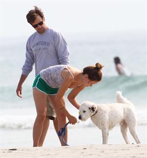 Olivia Wilde - on the beach in Wilmington,North Carolina - August 18 2012