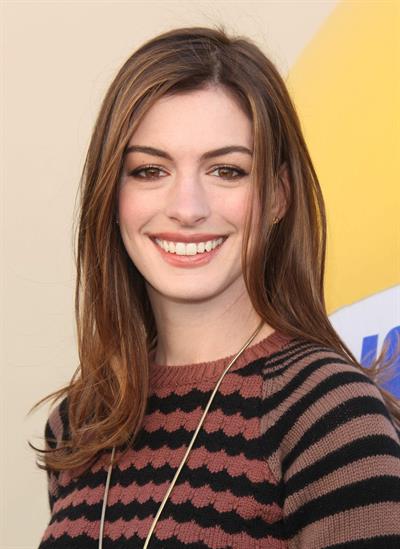 Anne Hathaway 20th Century Fox press day for Rio at Zanuck Theater January 28, 2011 