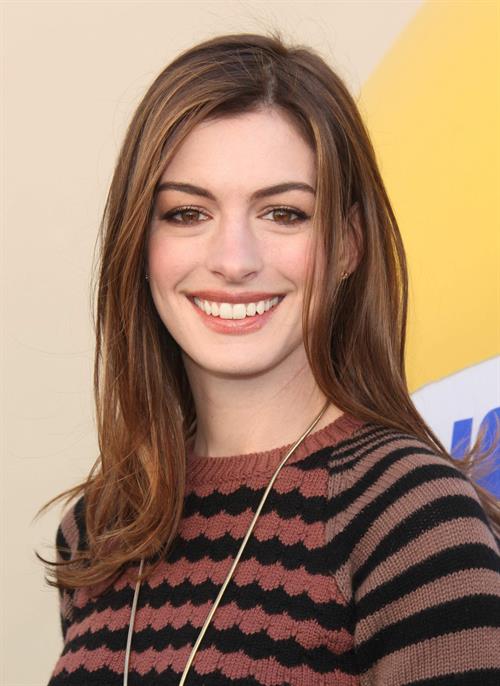 Anne Hathaway 20th Century Fox press day for Rio at Zanuck Theater January 28, 2011 