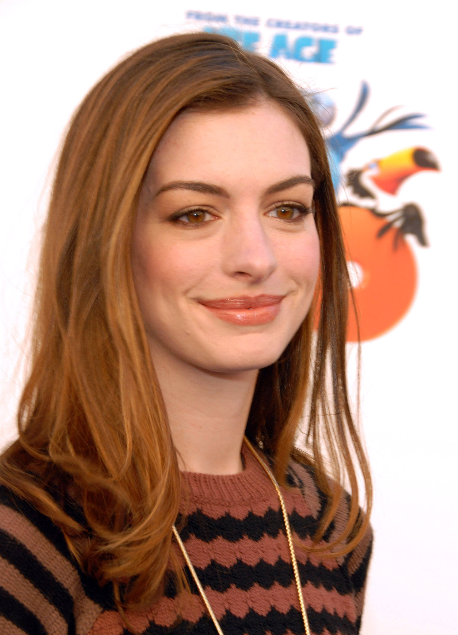 Anne Hathaway 20th Century Fox press day for Rio at Zanuck Theater January 28, 2011 