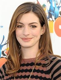 Anne Hathaway 20th Century Fox press day for Rio at Zanuck Theater January 28, 2011 