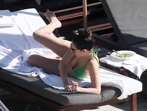 Kelly Brook bikini candids by the pool in Miami 2/1/13 