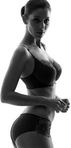 Heather Crook in lingerie