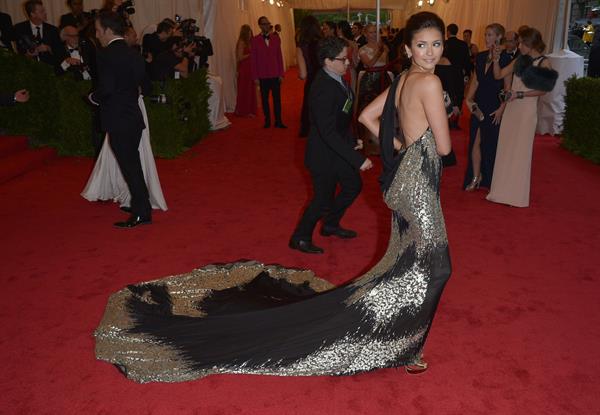 Nina Dobrev Metropolitan Museum of Arts Costume Institute Gala 07 05 12 