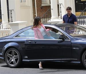 Kelly Brook - Leaving her London home - August 3, 2012