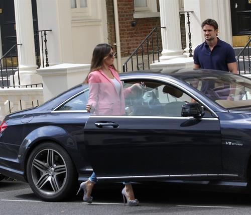 Kelly Brook - Leaving her London home - August 3, 2012