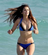 Nina Dobrev at Miami Beach December 31, 2009