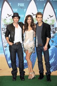 Nina Dobrev 2010 Teen Choice awards at Gibson Amphitheatre on August 8