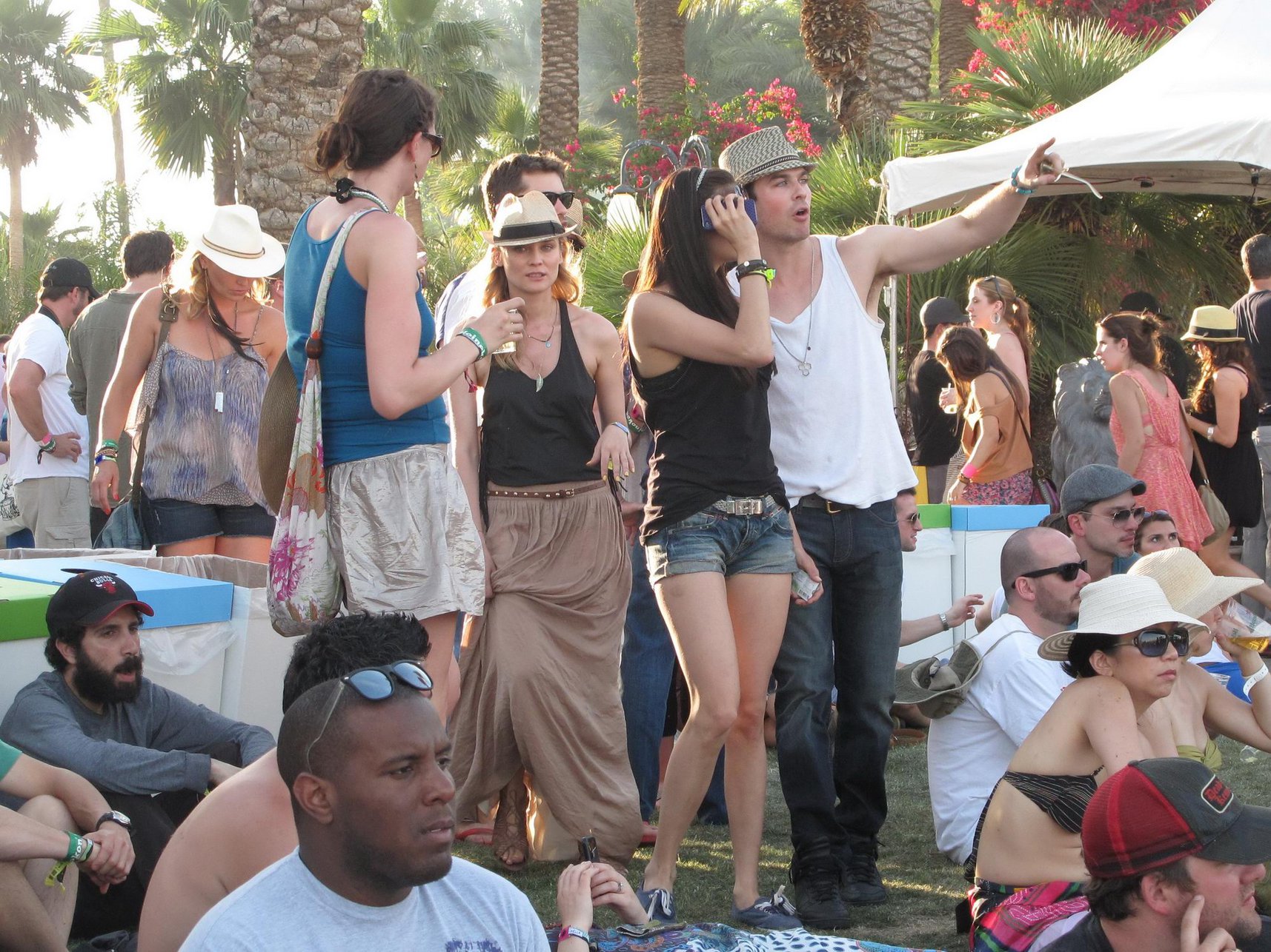 Nina Dobrev Coachella Valley Music Arts Festival day 3, April 17, 2011