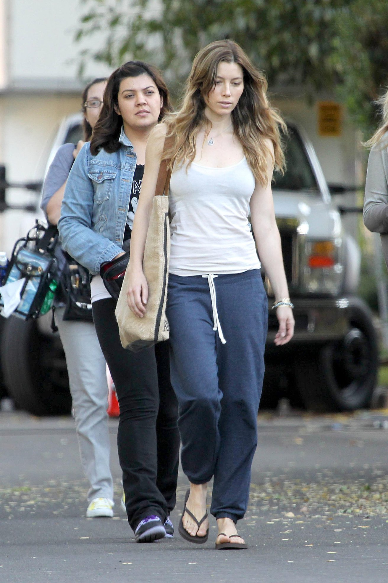 Jessica Biel – “Shiva and May” set candids, LA 10/17/13 