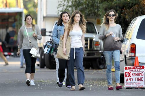 Jessica Biel – “Shiva and May” set candids, LA 10/17/13 
