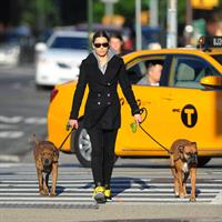 Jessica Biel Takes her two dogs for a long walk in SoHo (May 4, 2013) 