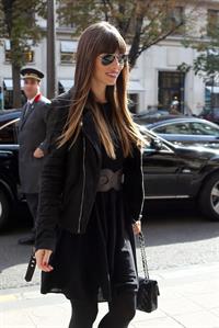 Jessica Biel Arrives at her hotel in Paris - October 7,2012 