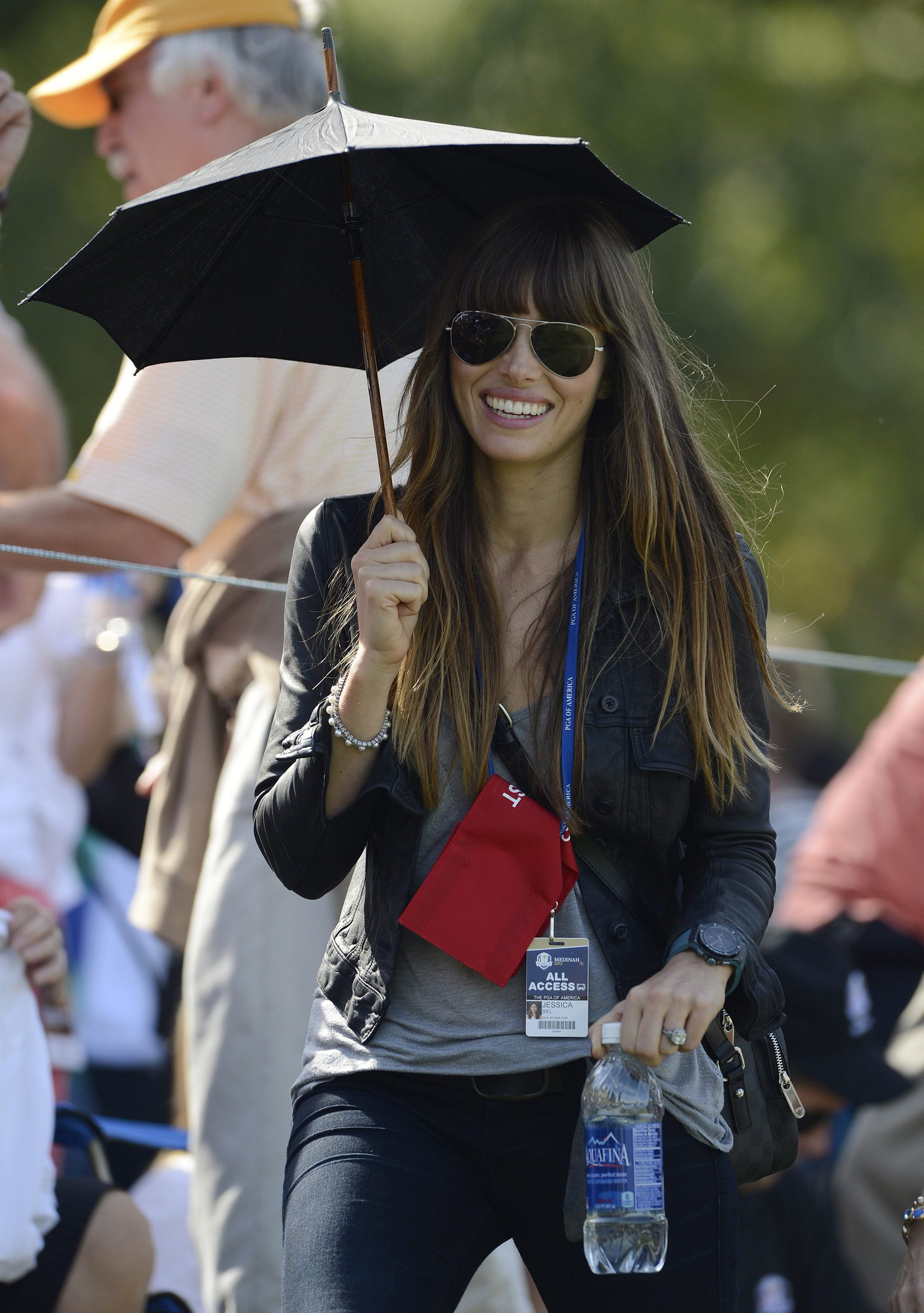 Jessica Biel  Scramble ehibition at Medinah Country Club - September 25, 2012 