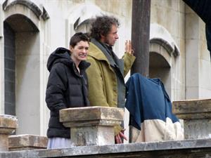 Anne Hathaway on the set of Les Miserables April 18, 2012