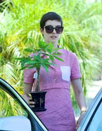 Anne Hathaway out about in Hollywood July 22, 2012 