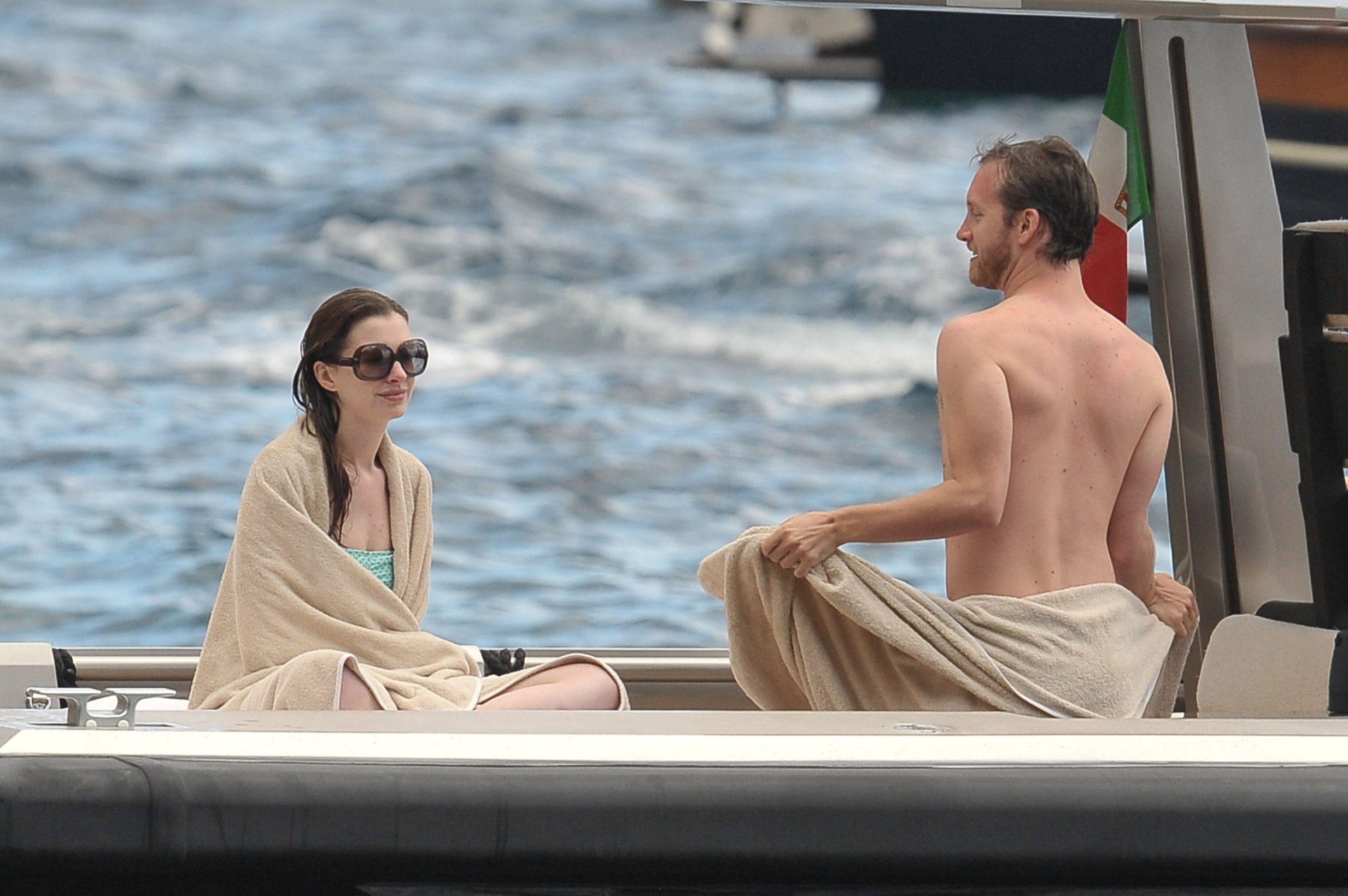 Anne Hathaway on vacation in Italy July 22, 2011 