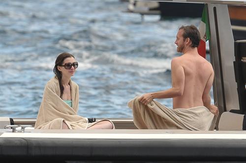 Anne Hathaway on vacation in Italy July 22, 2011 