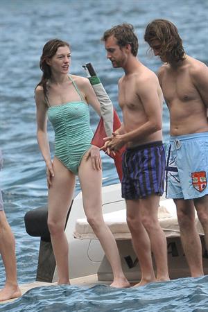 Anne Hathaway on vacation in Italy July 22, 2011 