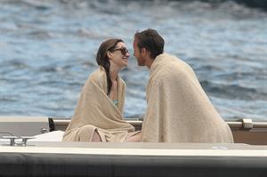 Anne Hathaway on vacation in Italy July 22, 2011 