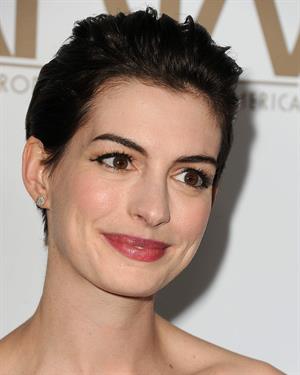 Anne Hathaway 24th Annual Producers Guild Awards at The Beverly Hilton Hotel in Beverly Hills January 26-2013 