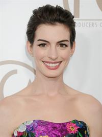 Anne Hathaway 24th Annual Producers Guild Awards at The Beverly Hilton Hotel in Beverly Hills January 26-2013 