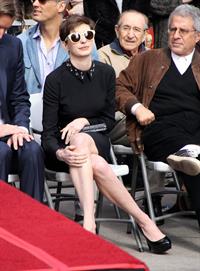 Anne Hathaway attends the Hugh Jackman Hollywood Walk Of Fame Ceremony in Hollywood December 13-2012 