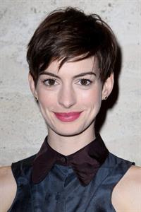 Anne Hathaway A Lunch to Celebrate Launch of 'LES MISERABLES at the Four Seasons Restaurant in NYC