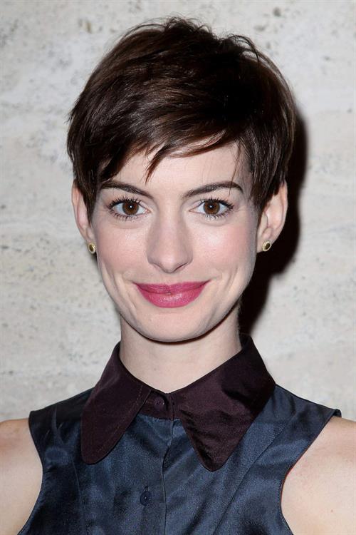 Anne Hathaway A Lunch to Celebrate Launch of 'LES MISERABLES at the Four Seasons Restaurant in NYC