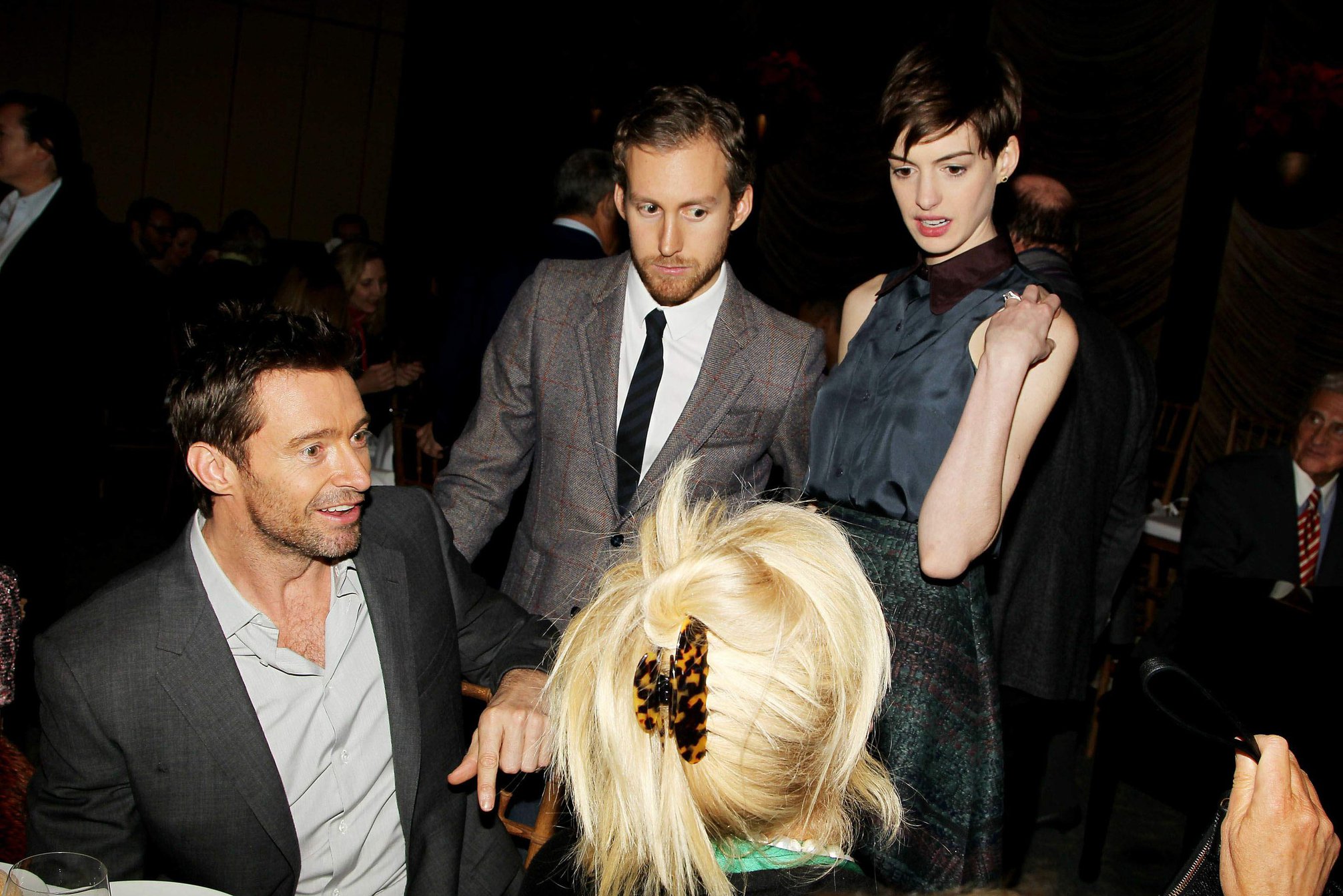 Anne Hathaway A Lunch to Celebrate Launch of 'LES MISERABLES at the Four Seasons Restaurant in NYC