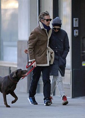 Anne Hathaway - out for a walk in NYC 1/8/13  