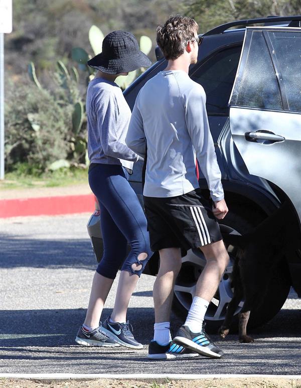 Anne Hathaway out and about in the Hollywood Hills 1/19/13 