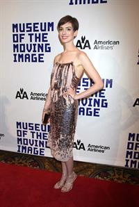 Anne Hathaway Attended the Museum of the Moving Image 27th Annual Black Tie Salute in New York Dec 11, 2012