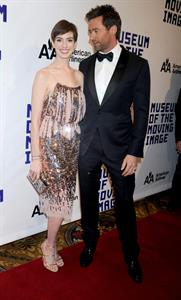 Anne Hathaway Attended the Museum of the Moving Image 27th Annual Black Tie Salute in New York Dec 11, 2012