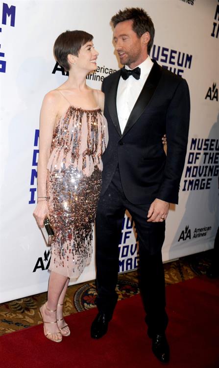 Anne Hathaway Attended the Museum of the Moving Image 27th Annual Black Tie Salute in New York Dec 11, 2012