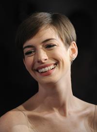 Anne Hathaway Attended the Museum of the Moving Image 27th Annual Black Tie Salute in New York Dec 11, 2012