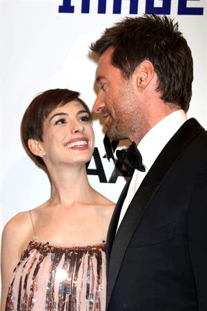 Anne Hathaway Attended the Museum of the Moving Image 27th Annual Black Tie Salute in New York Dec 11, 2012
