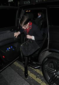 Anne Hathaway leaving her hotel and heading to the Empire Cinema Theatre in London - December 4, 2012