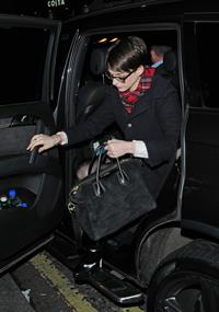 Anne Hathaway leaving her hotel and heading to the Empire Cinema Theatre in London - December 4, 2012