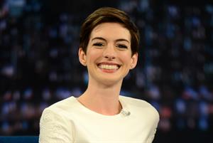 Anne Hathaway Late Night With Jimmy Fallon in New York December 11, 2012 