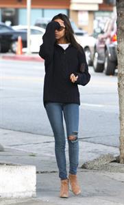 Zoe Saldana out and about in Los Angeles December 11, 2011