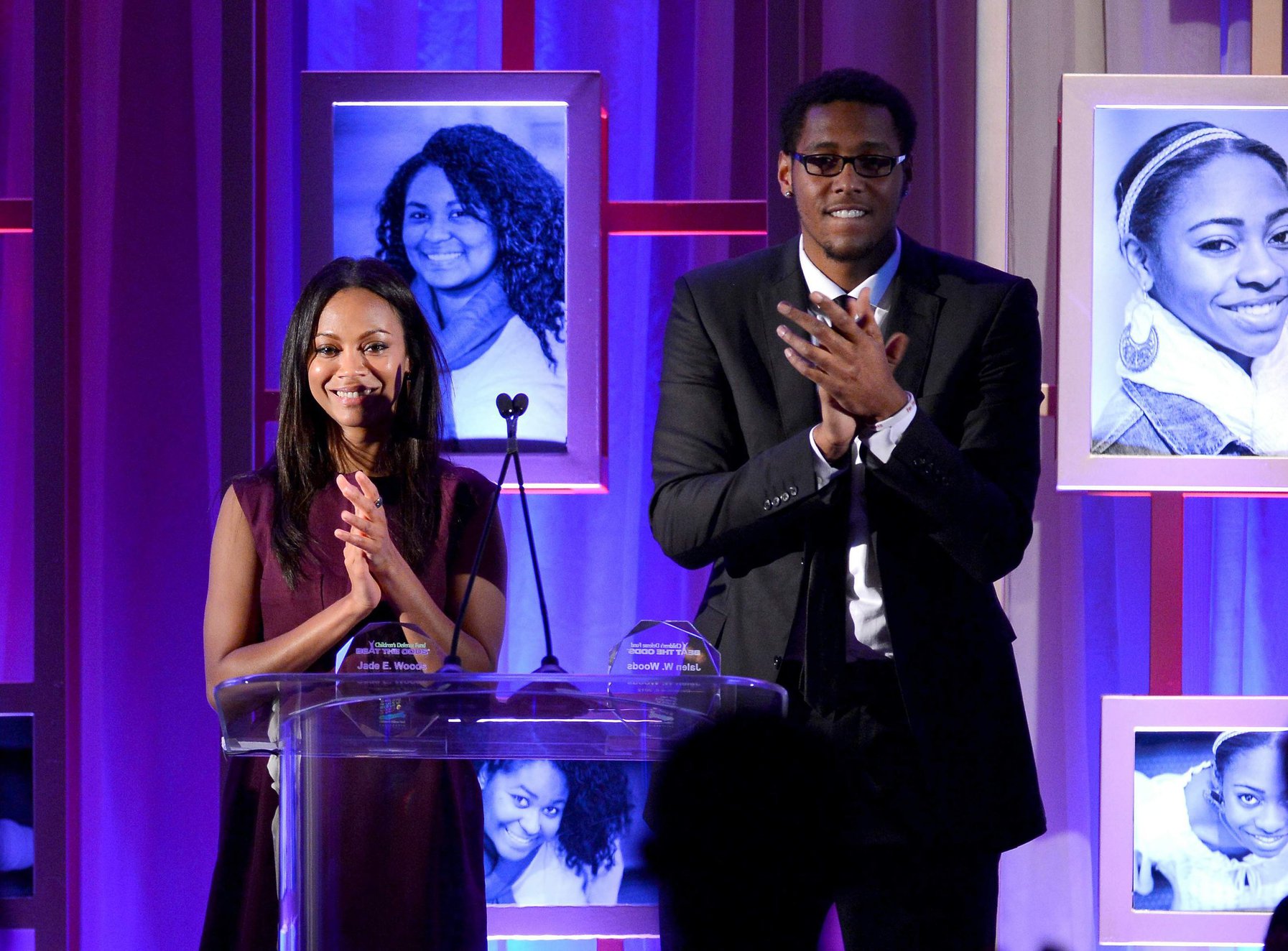 Zoe Saldana attends the Children's Defense Fund's 22nd annual 'Beat the Odds' Awards - December 6-2012 