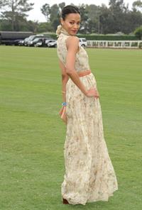 Zoe Saldana Santa Barbara Polo and Racquet club
