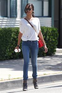 Zoe Saldana Stops By a Law Office in Beverly Hills on May 11, 2011 