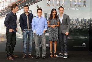 Zoe Saldana at the Star Trek Madrid Photocall