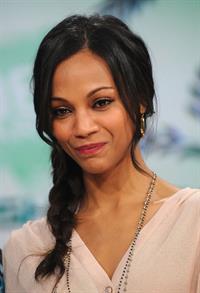 Zoe Saldana - Visits BET's  106 & Park  at BET Studios in New York - Apr. 22, 2010