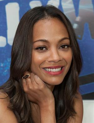 Zoe Saldana Visits YoungHollywood.com at Young Hollywood Studio -- Los Angeles, Aug. 24, 2011 