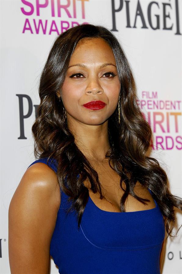 Zoe Saldana 2013 Film Independent Spirit Awards Nominations Press Conference at the W Hollywood on November 27, 2013