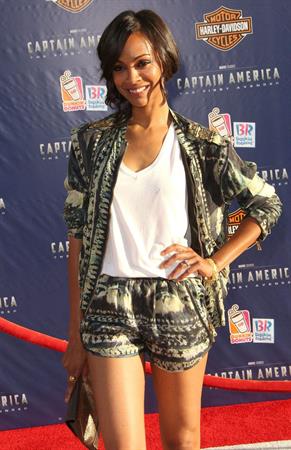 Zoe Saldana  ''Captain America - The First Avenger'' Los Angeles Premiere July 19-2011 